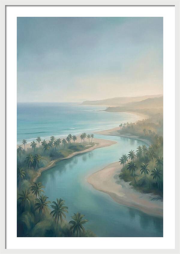 Palm Fringed River Mouth