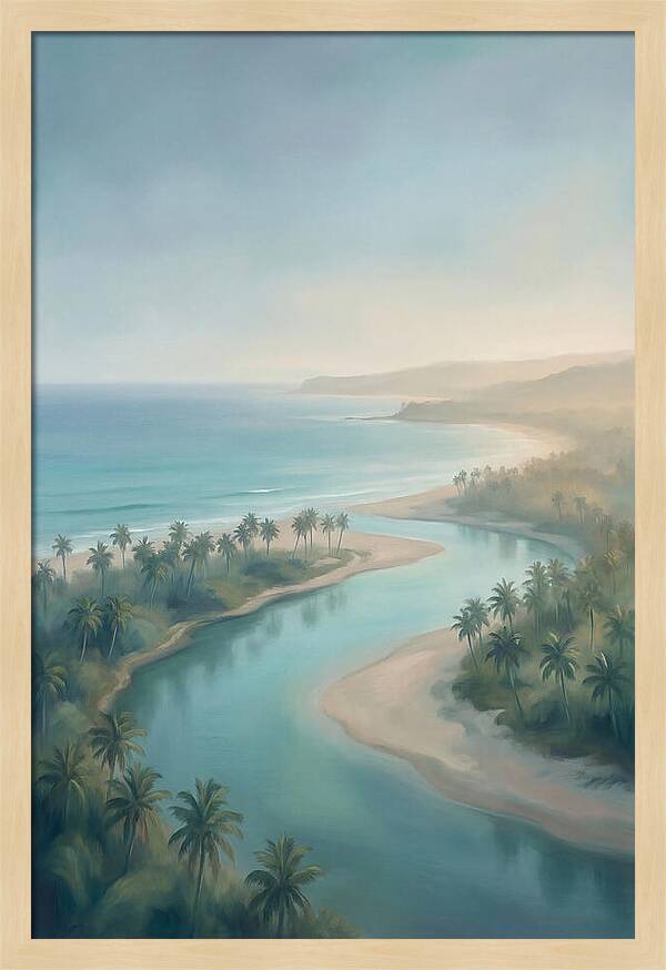Palm Fringed River Mouth