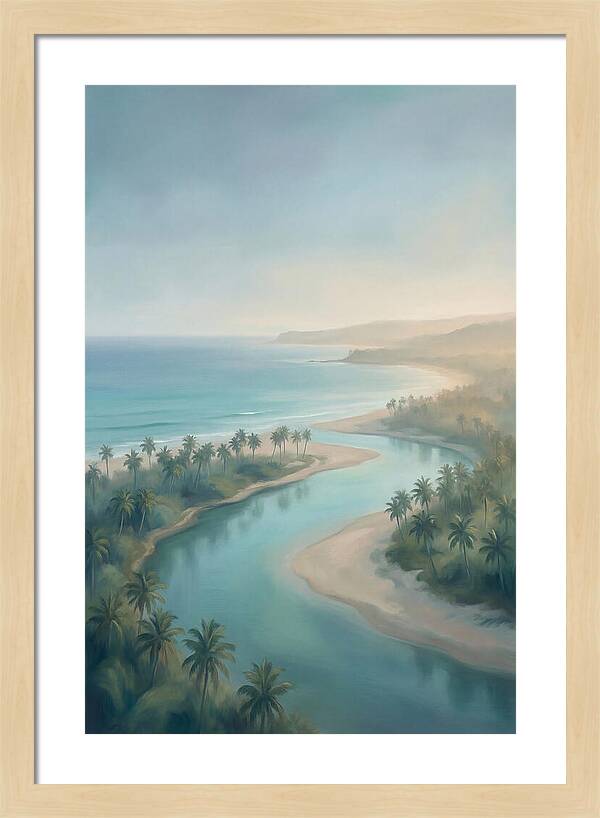 Palm Fringed River Mouth