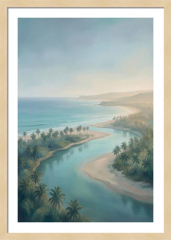 Palm Fringed River Mouth