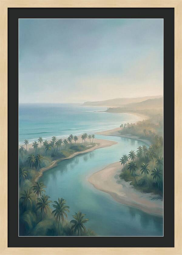 Palm Fringed River Mouth