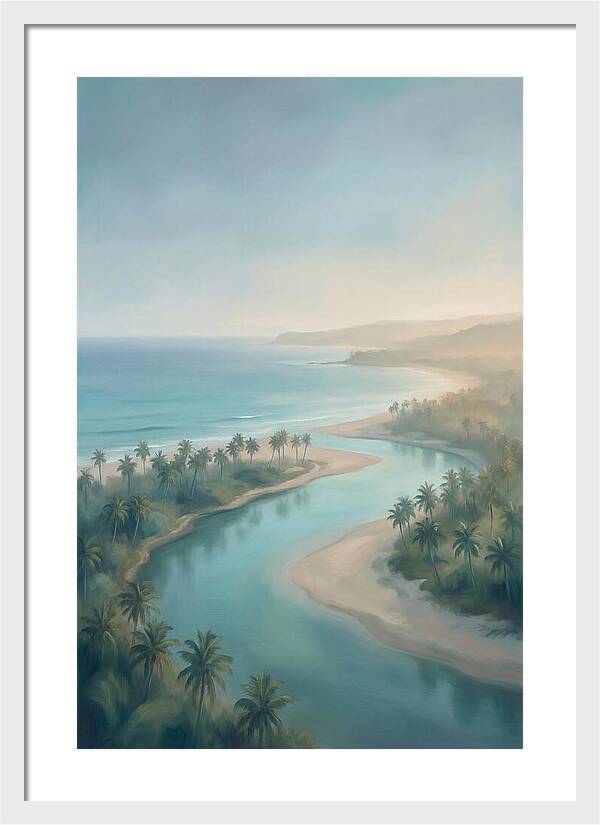 Palm Fringed River Mouth