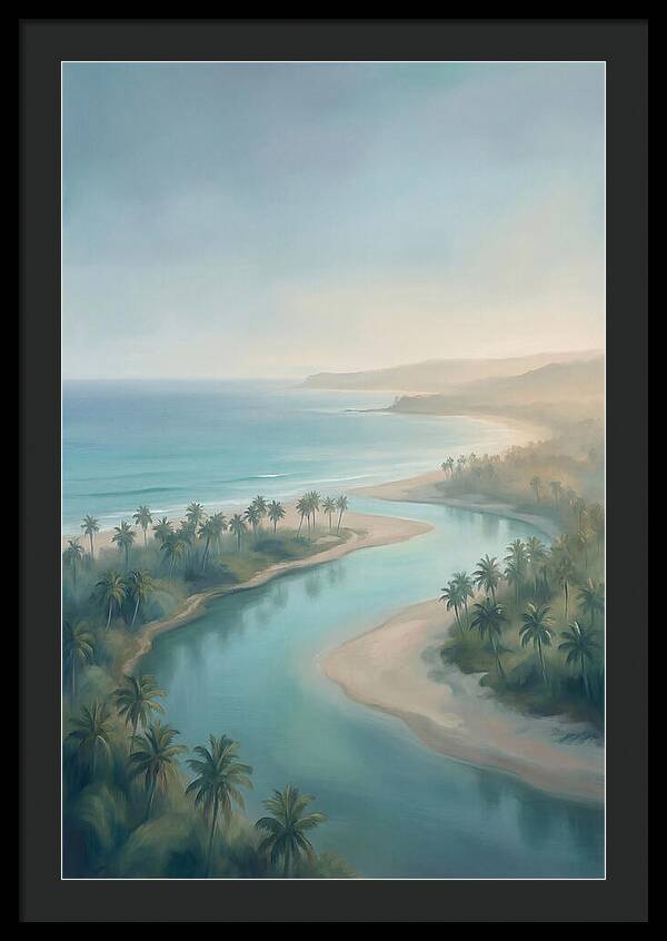 Palm Fringed River Mouth