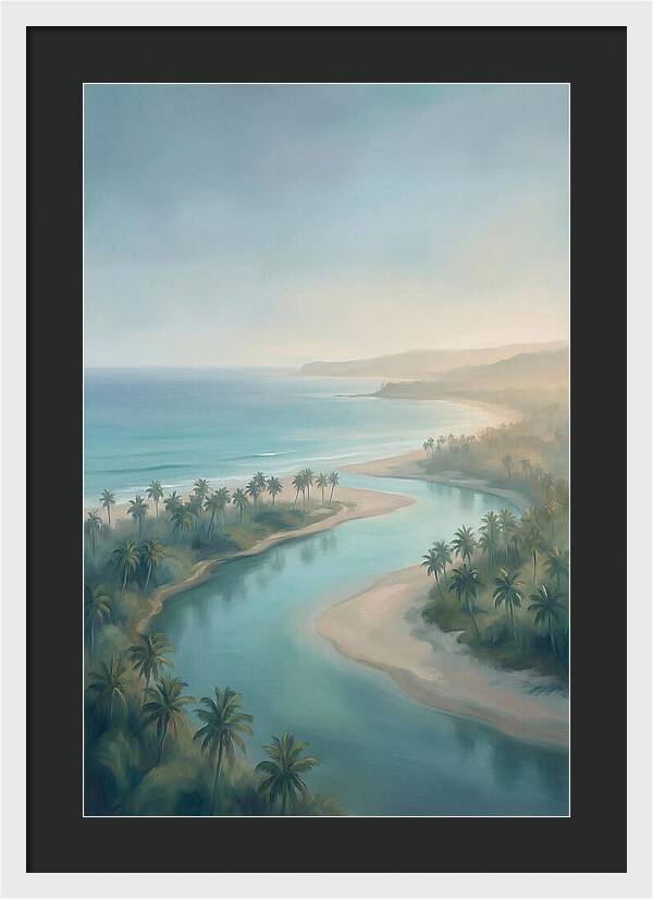 Palm Fringed River Mouth