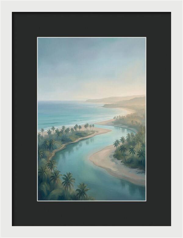 Palm Fringed River Mouth