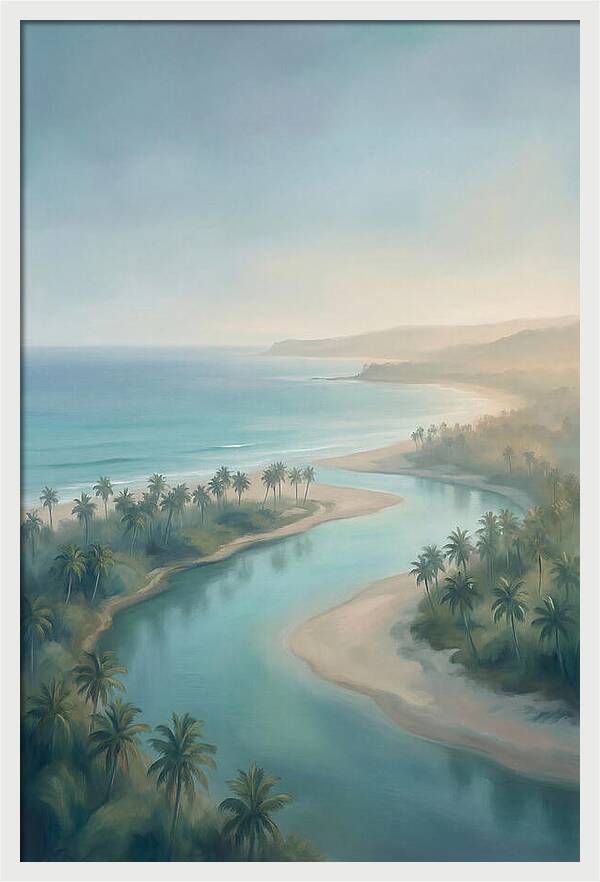 Palm Fringed River Mouth