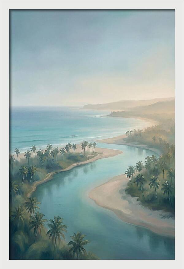 Palm Fringed River Mouth