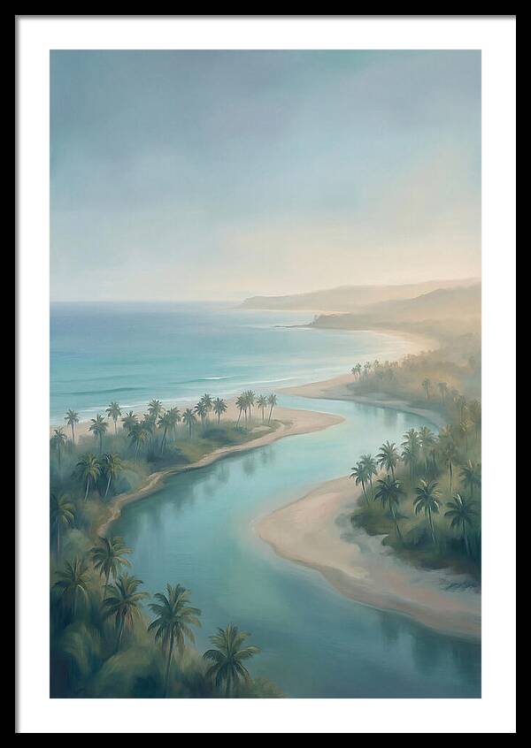 Palm Fringed River Mouth