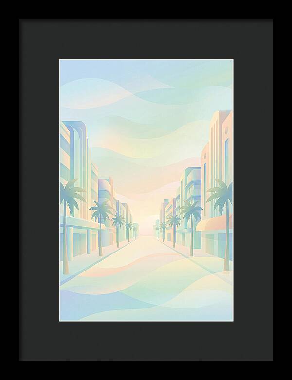 Palm Lined Street Serenity