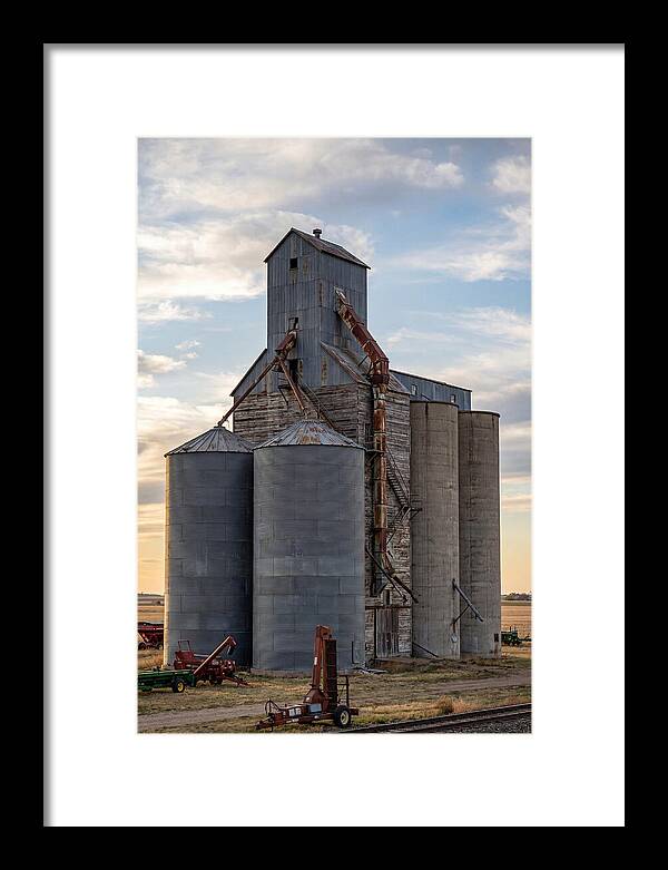 Palouse Grain Elevators At Dusk