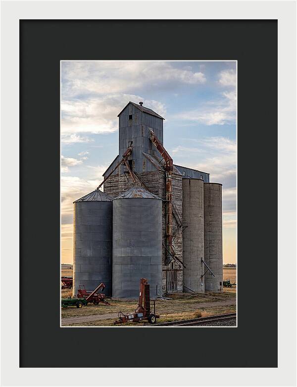 Palouse Grain Elevators At Dusk