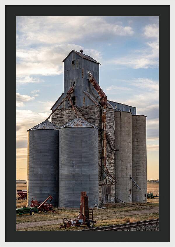 Palouse Grain Elevators At Dusk