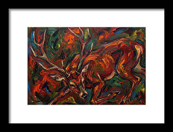 Pampas Deer Among Colorful Flora