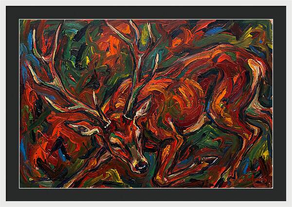 Pampas Deer Among Colorful Flora
