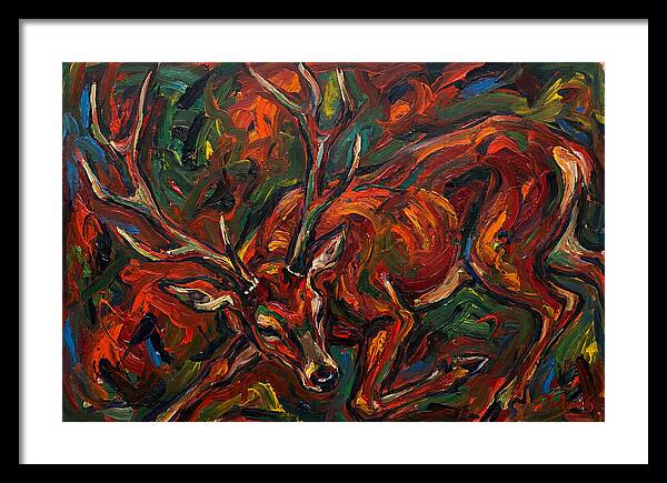 Pampas Deer Among Colorful Flora