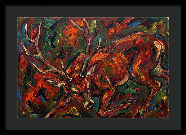 Pampas Deer Among Colorful Flora