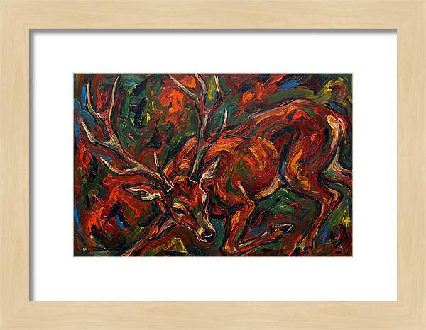 Pampas Deer Among Colorful Flora