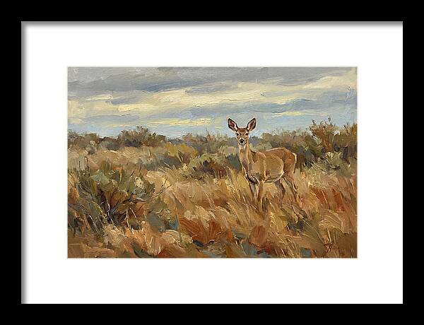 Pampas Deer In Natural Habitat