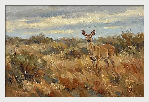 Pampas Deer In Natural Habitat