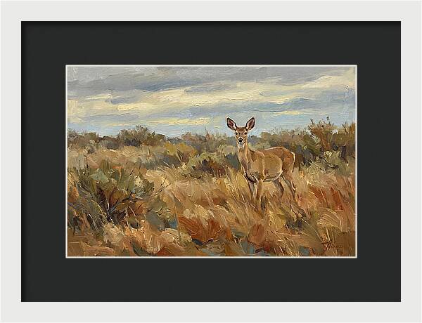 Pampas Deer In Natural Habitat
