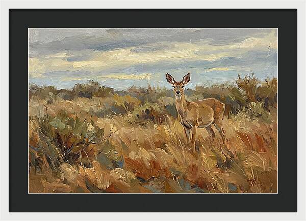 Pampas Deer In Natural Habitat