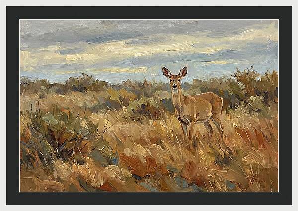 Pampas Deer In Natural Habitat