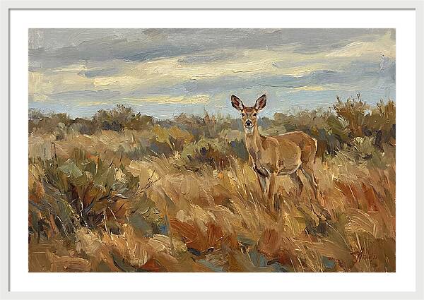 Pampas Deer In Natural Habitat