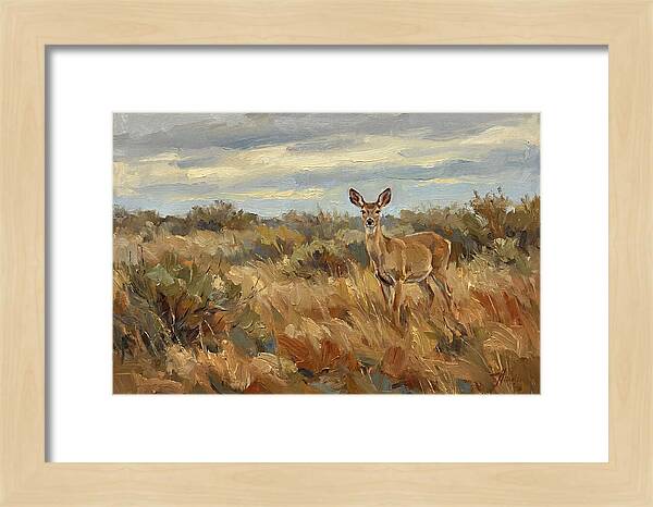 Pampas Deer In Natural Habitat