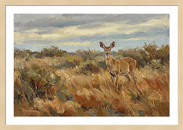 Pampas Deer In Natural Habitat