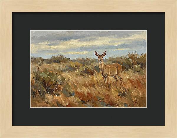 Pampas Deer In Natural Habitat