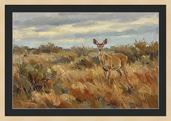 Pampas Deer In Natural Habitat