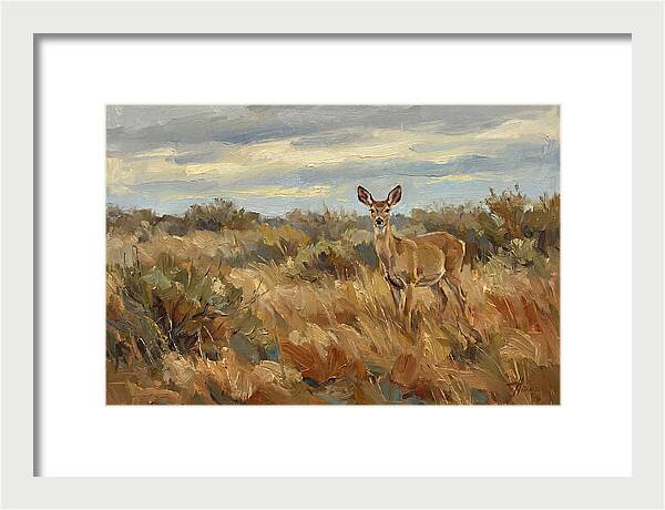 Pampas Deer In Natural Habitat