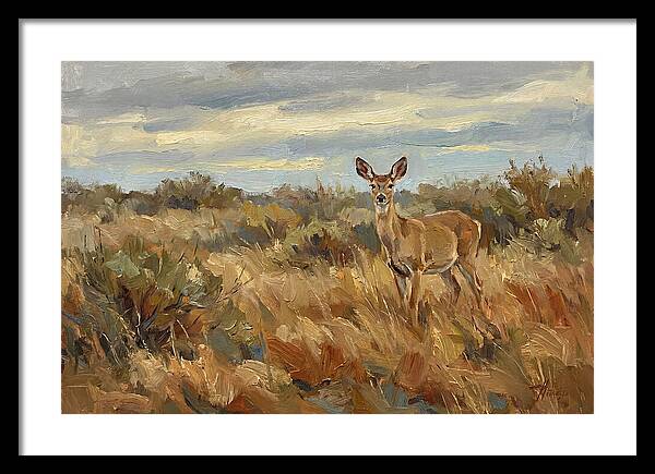 Pampas Deer In Natural Habitat