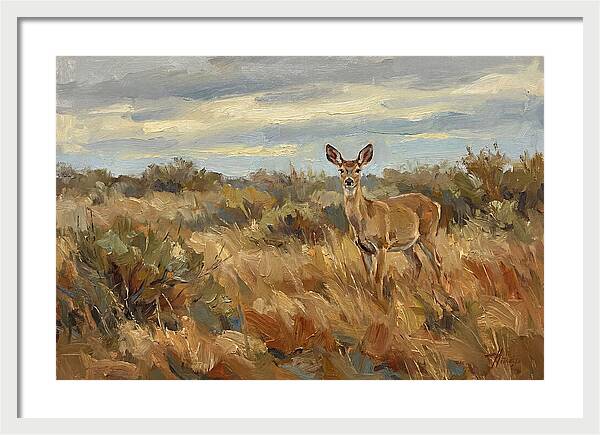 Pampas Deer In Natural Habitat