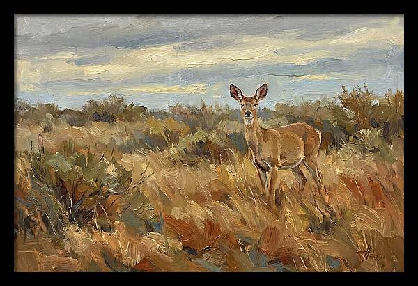 Pampas Deer In Natural Habitat