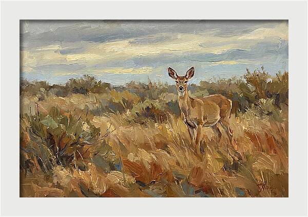 Pampas Deer In Natural Habitat