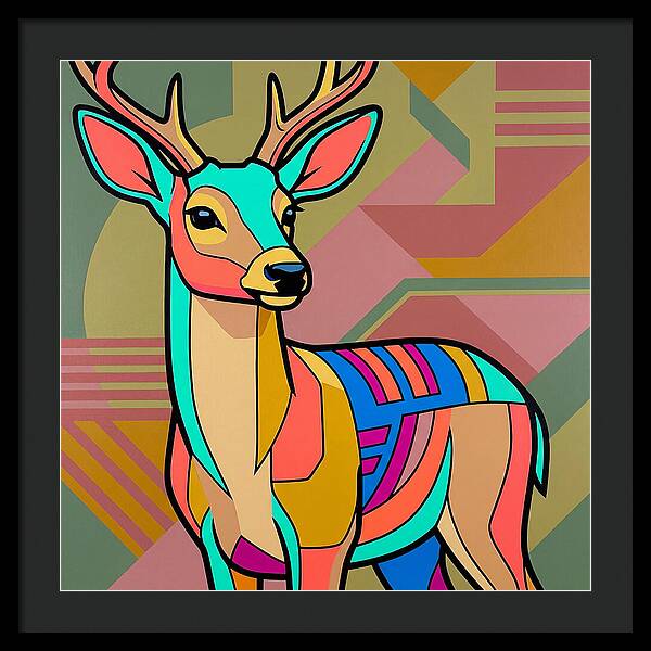 Pampas Deer In Vibrant Colors