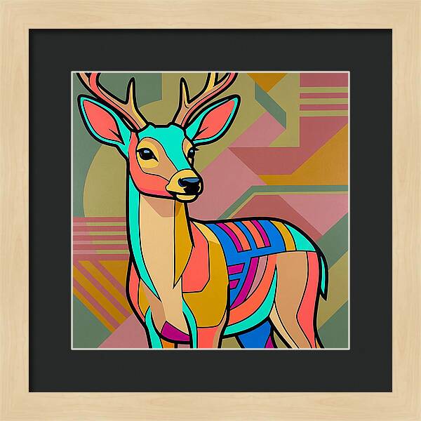 Pampas Deer In Vibrant Colors