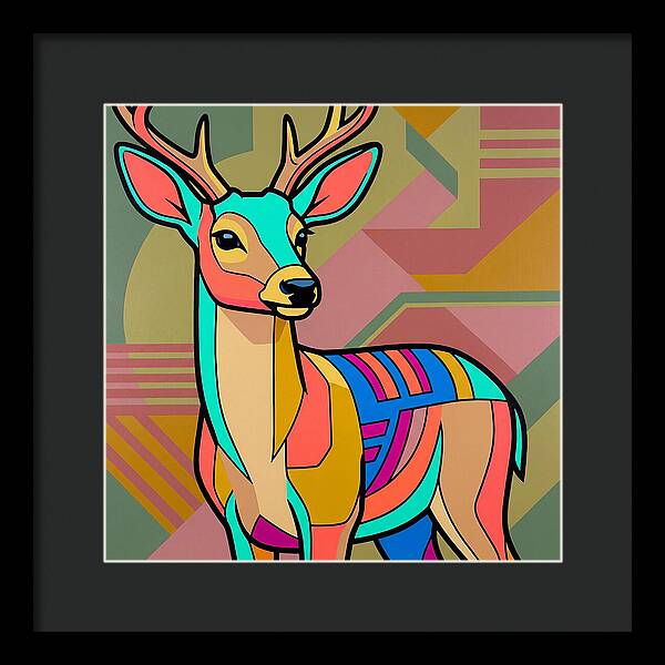 Pampas Deer In Vibrant Colors