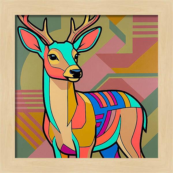 Pampas Deer In Vibrant Colors