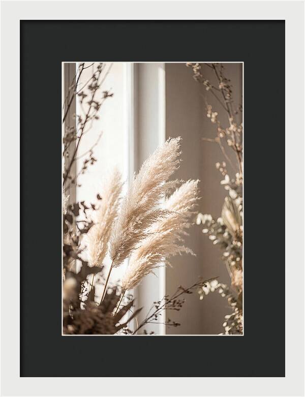 Pampas Grass Plumes Waving