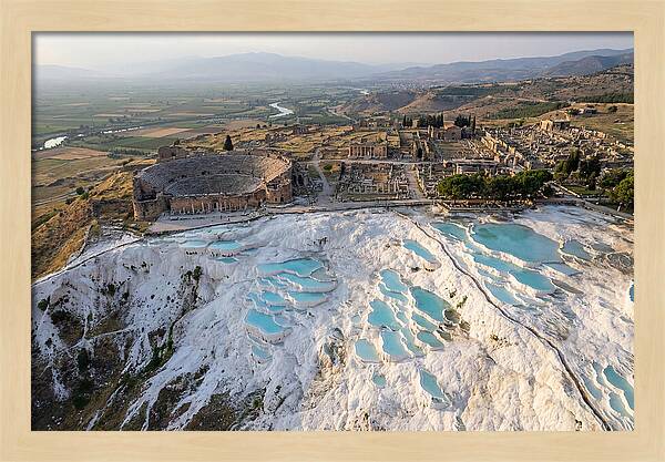 Pamukkale And Hierapolis From Above