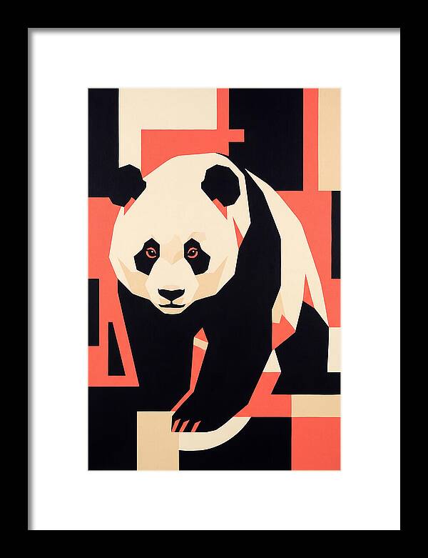 Panda In Geometric Style