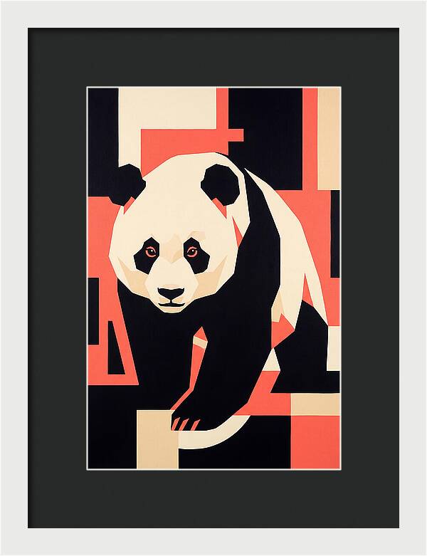 Panda In Geometric Style