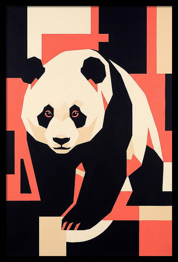 Panda In Geometric Style