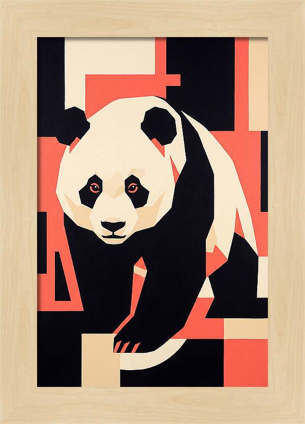 Panda In Geometric Style