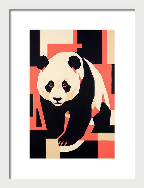 Panda In Geometric Style