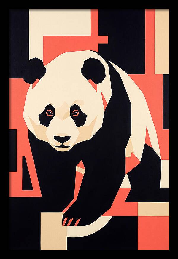 Panda In Geometric Style