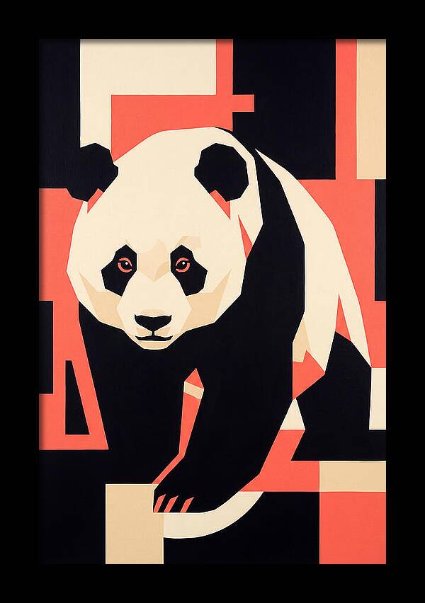 Panda In Geometric Style