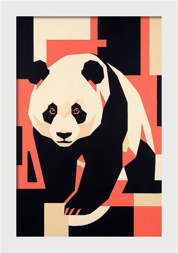 Panda In Geometric Style
